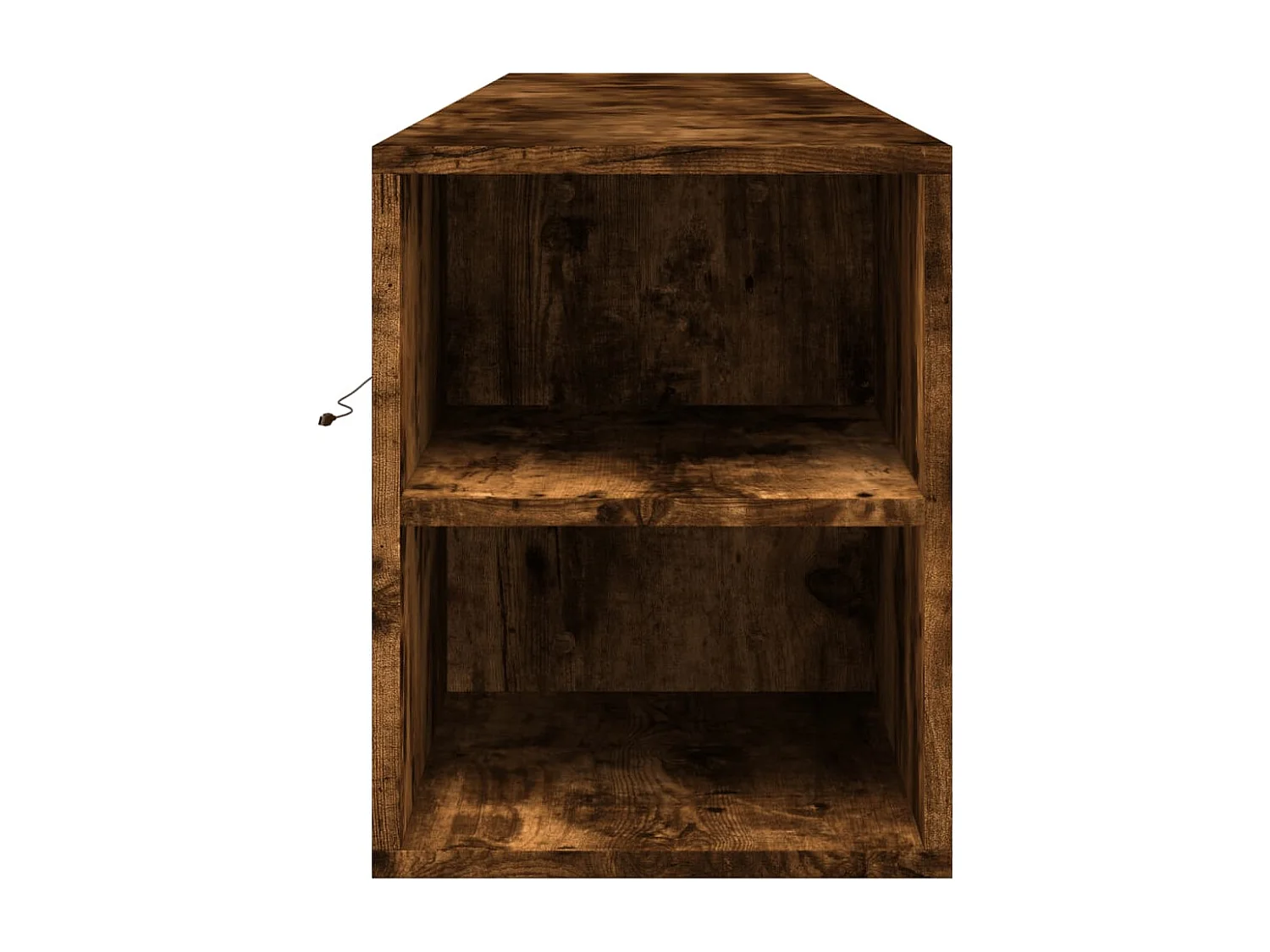 Mobile TV a Parete con LED Rovere Fumo 180x31x39,5 cm