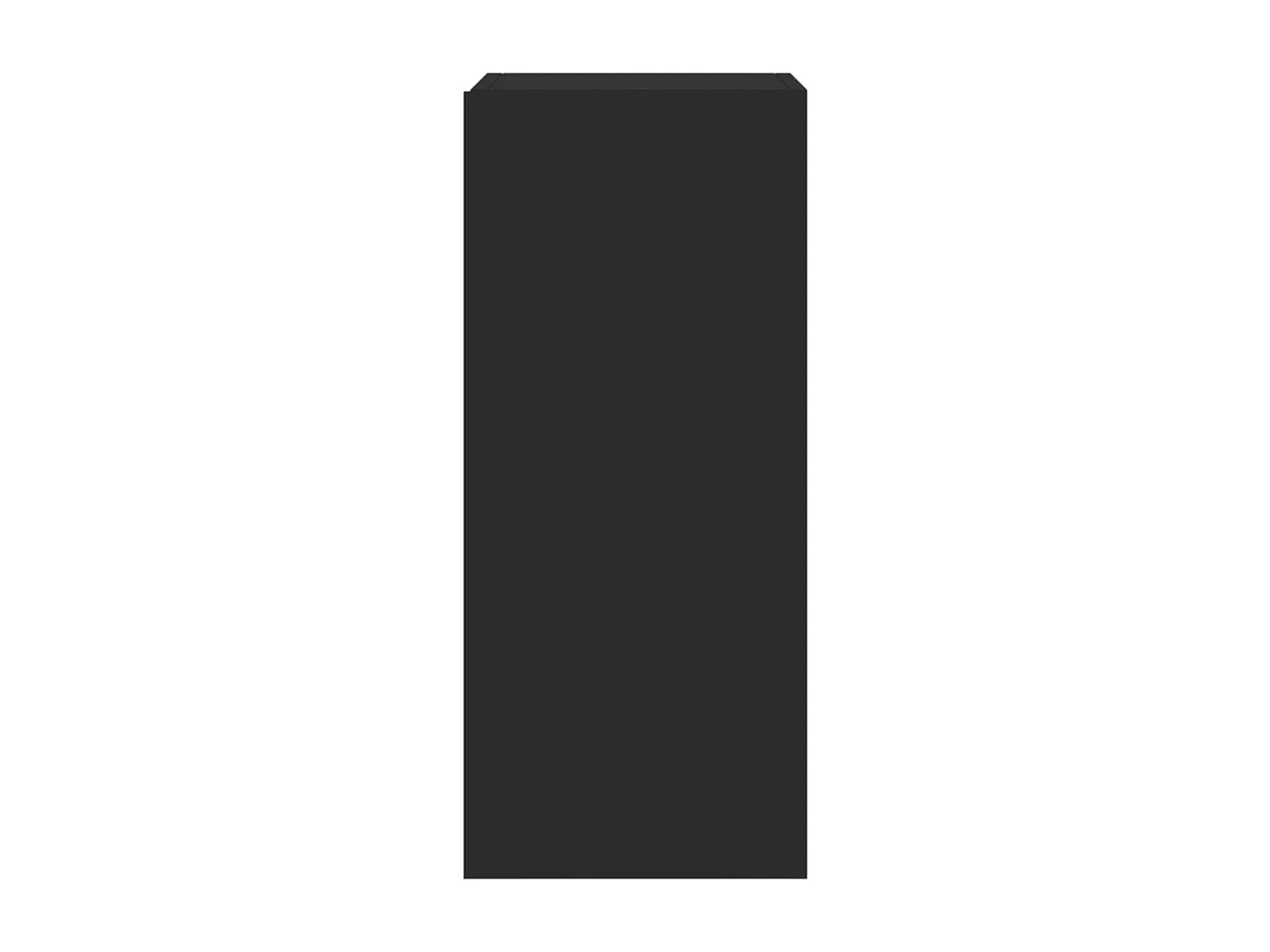 Mueble de TV de pared con luces LED negro 30,5x35x70 cm