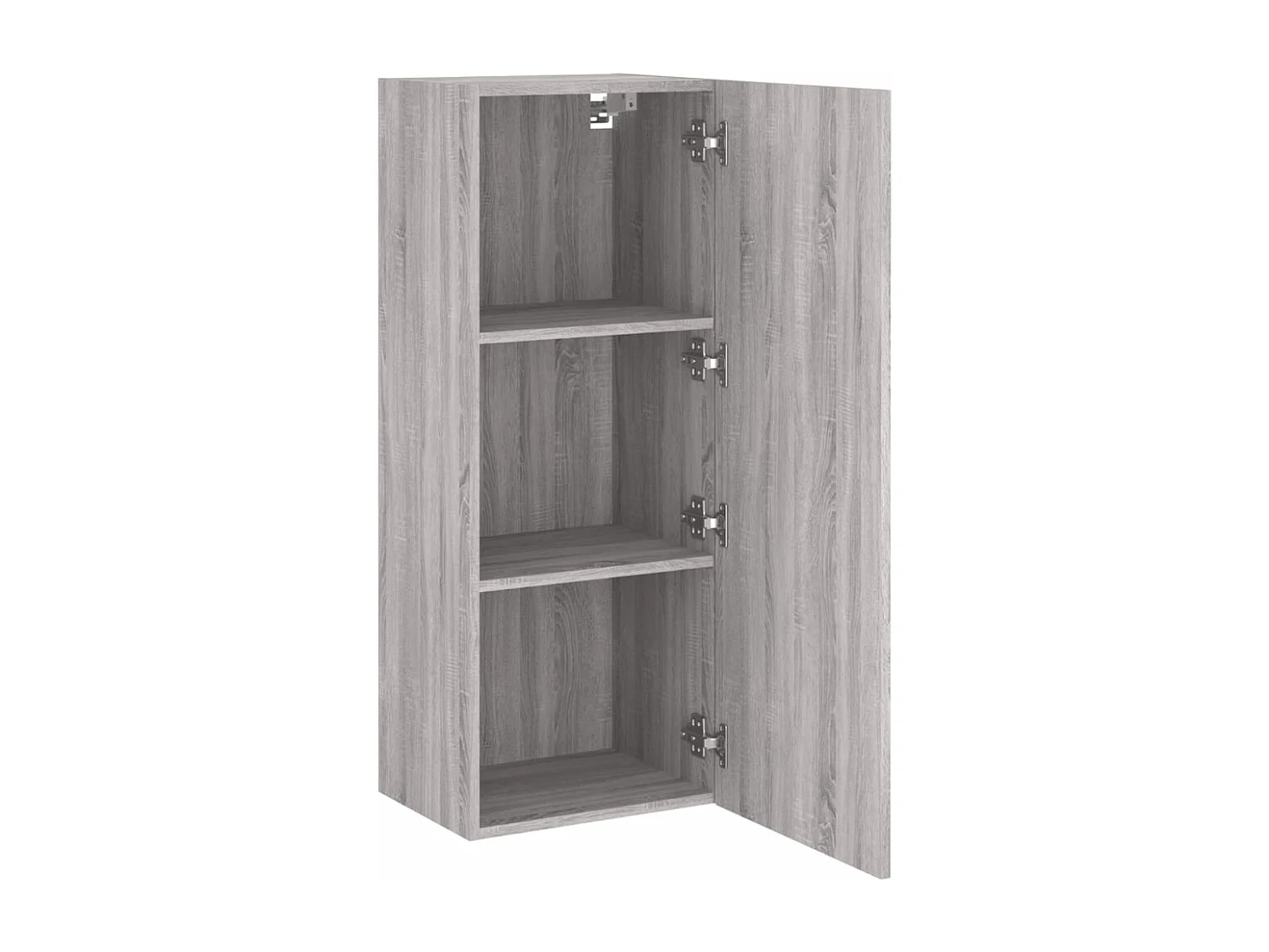 Mobile TV Parete Grigio Sonoma 40,5x30x102 cm Legno Multistrato