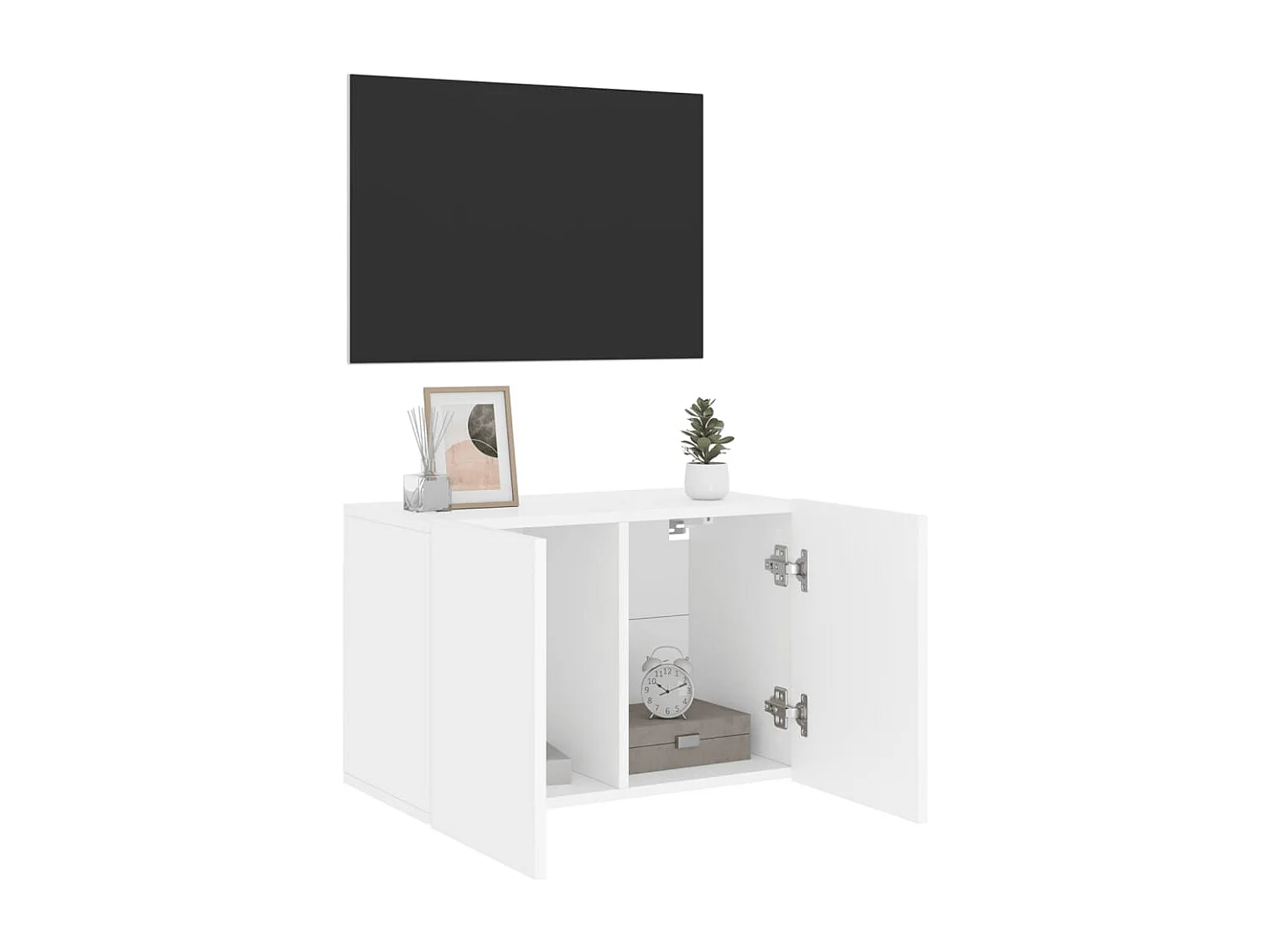 Móvel de parede para TV 60x30x41 cm branco