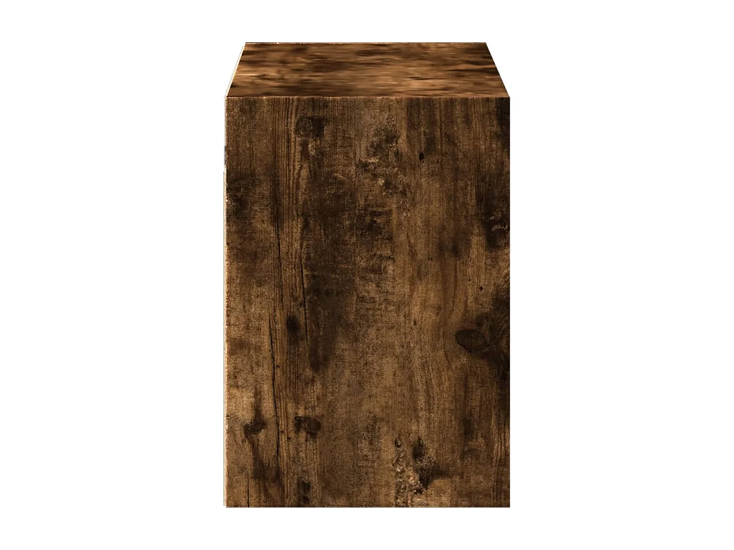 Mueble de TV de pared con luces LED roble ahumado 100x31x45 cm