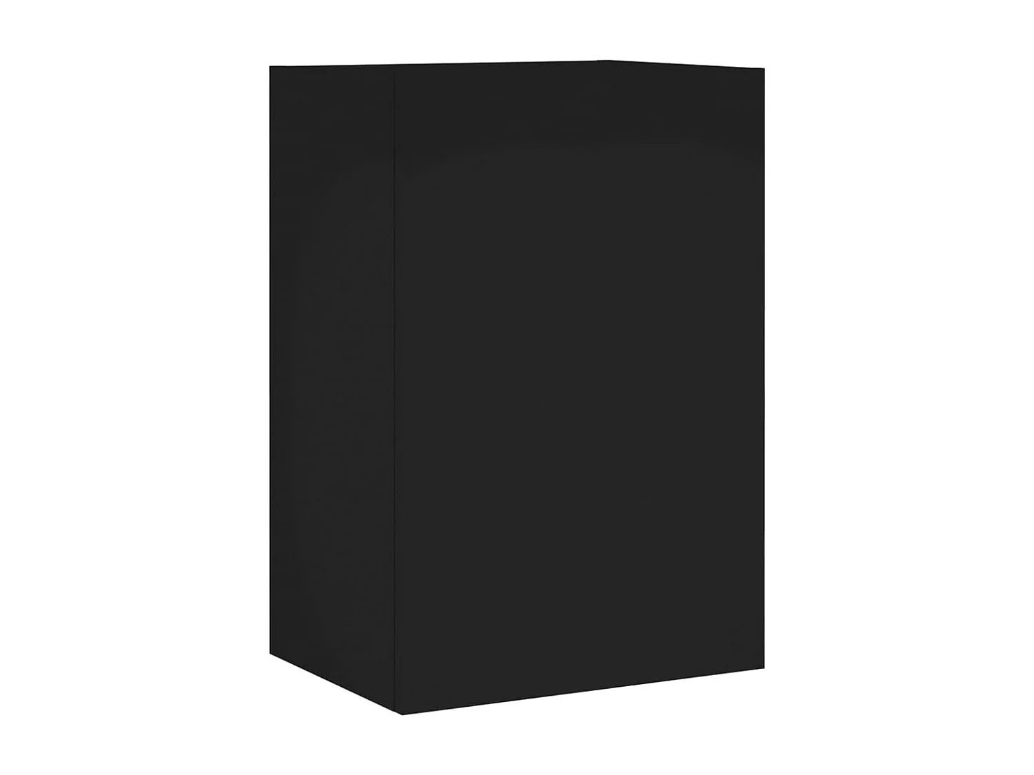 Mobile TV a Parete Nero 40,5x30x60 cm in Legno Multistrato