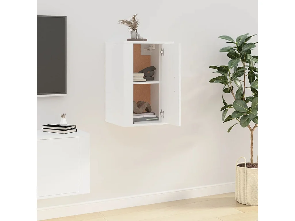 Móvel de TV de parede 40x34,5x60 cm branco