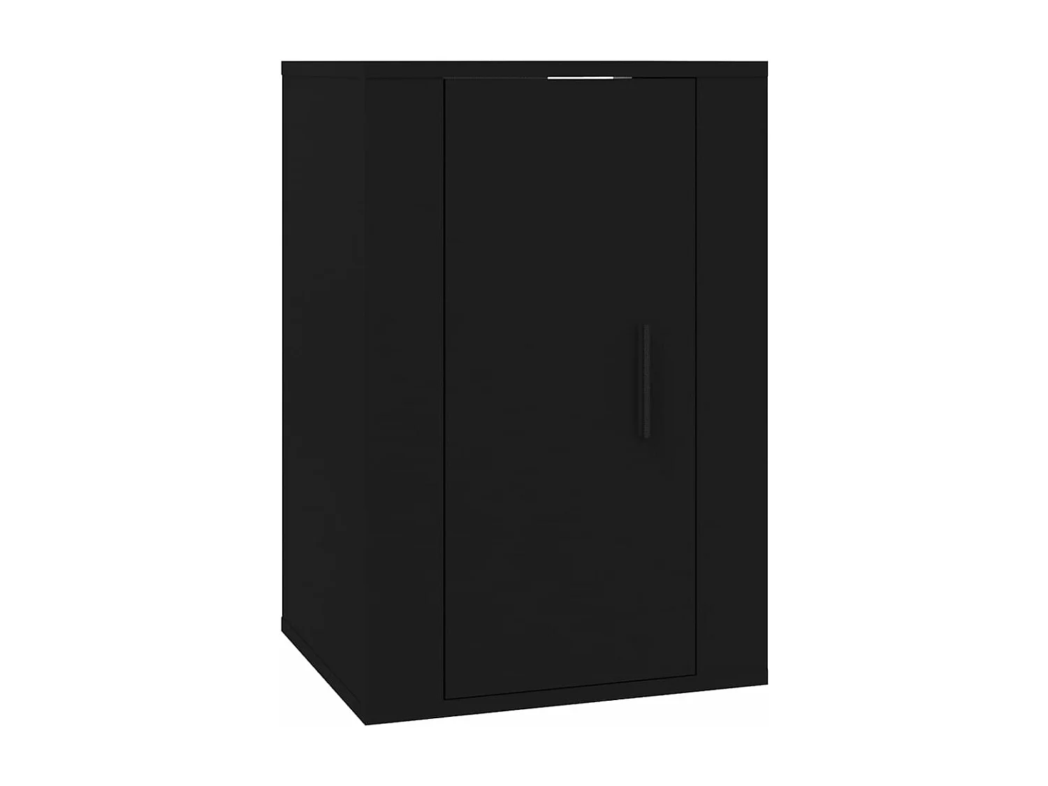 Mobile Porta TV a Parete Nero 40x34,5x60 cm