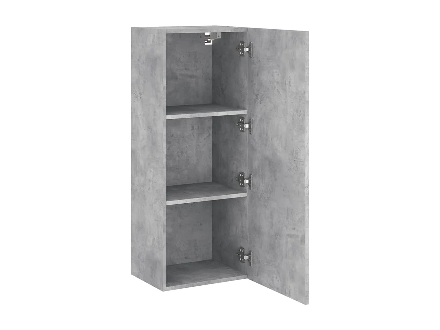 Mobile TV Parete Grigio Cemento 40,5x30x102cm Legno Multistrato