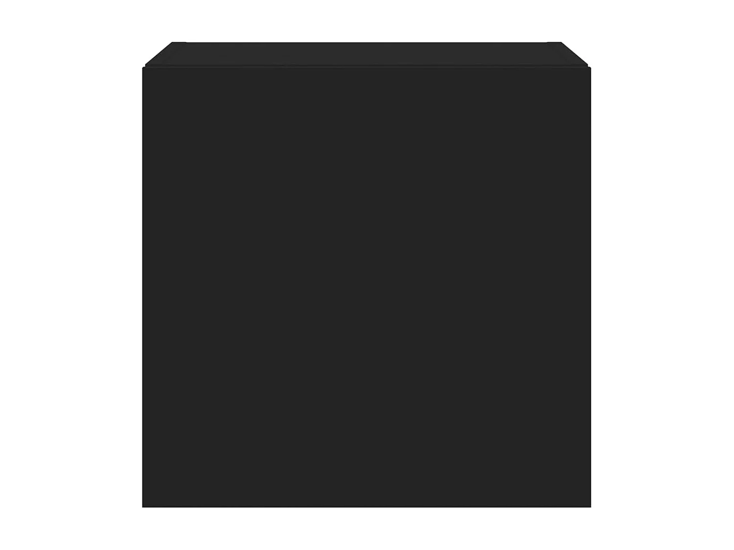 Mueble de TV de pared con luces LED negro 40,5x35x40 cm