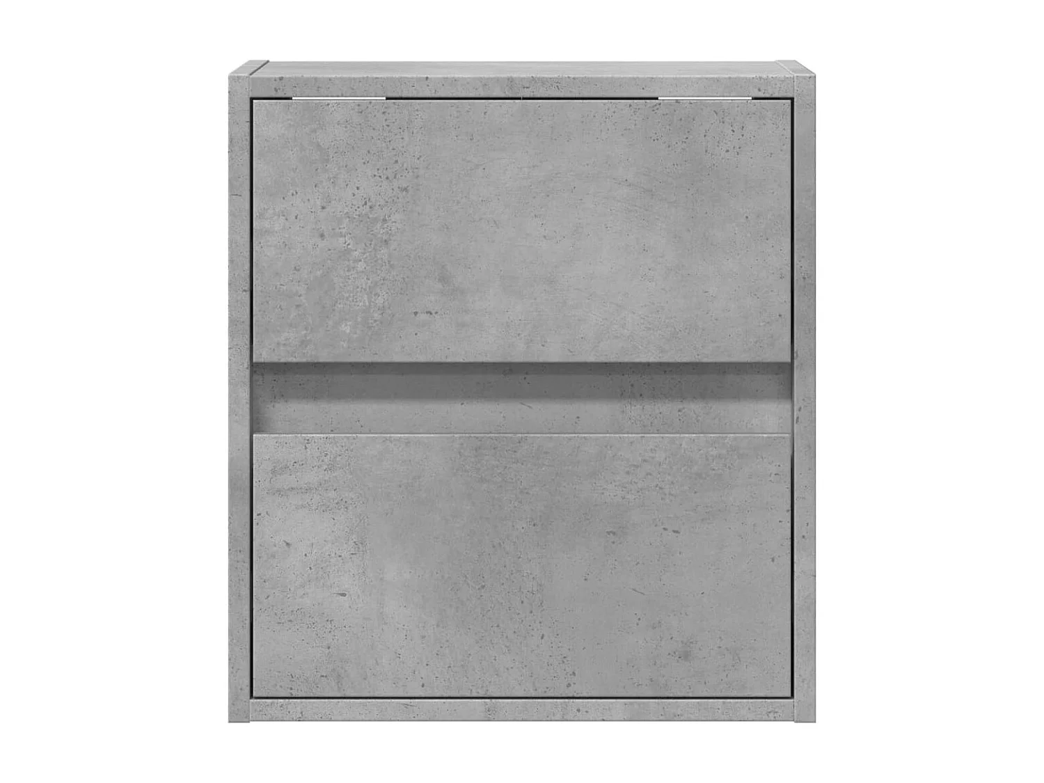 Meuble TV mural avec lumières LED gris béton 41x31x45 cm