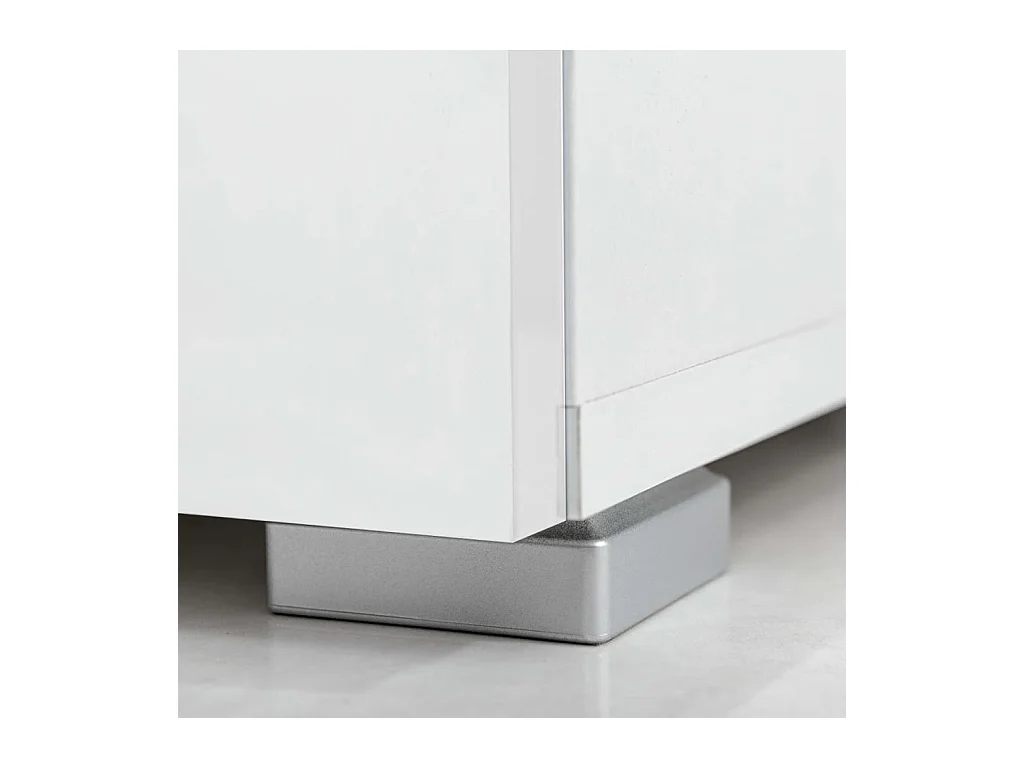 Muurvitrine tv-meubel met LED-verlichting wit 5-delig