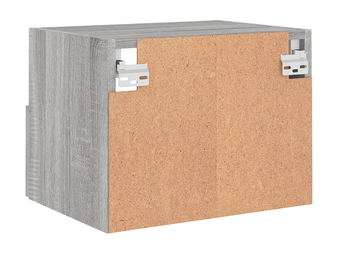 Mobile TV Parete Grigio Sonoma 40x30x30 cm in Legno Multistrato