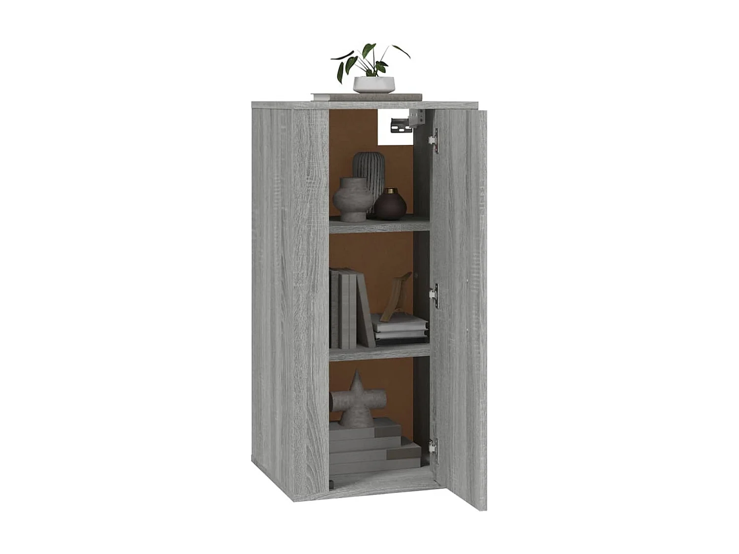 Meuble TV mural Sonoma gris 40x34,5x80 cm