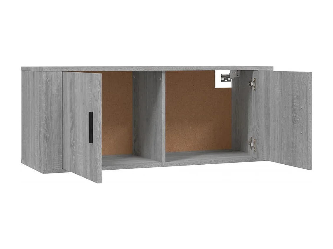 Meuble TV mural Sonoma gris 100x34,5x40 cm