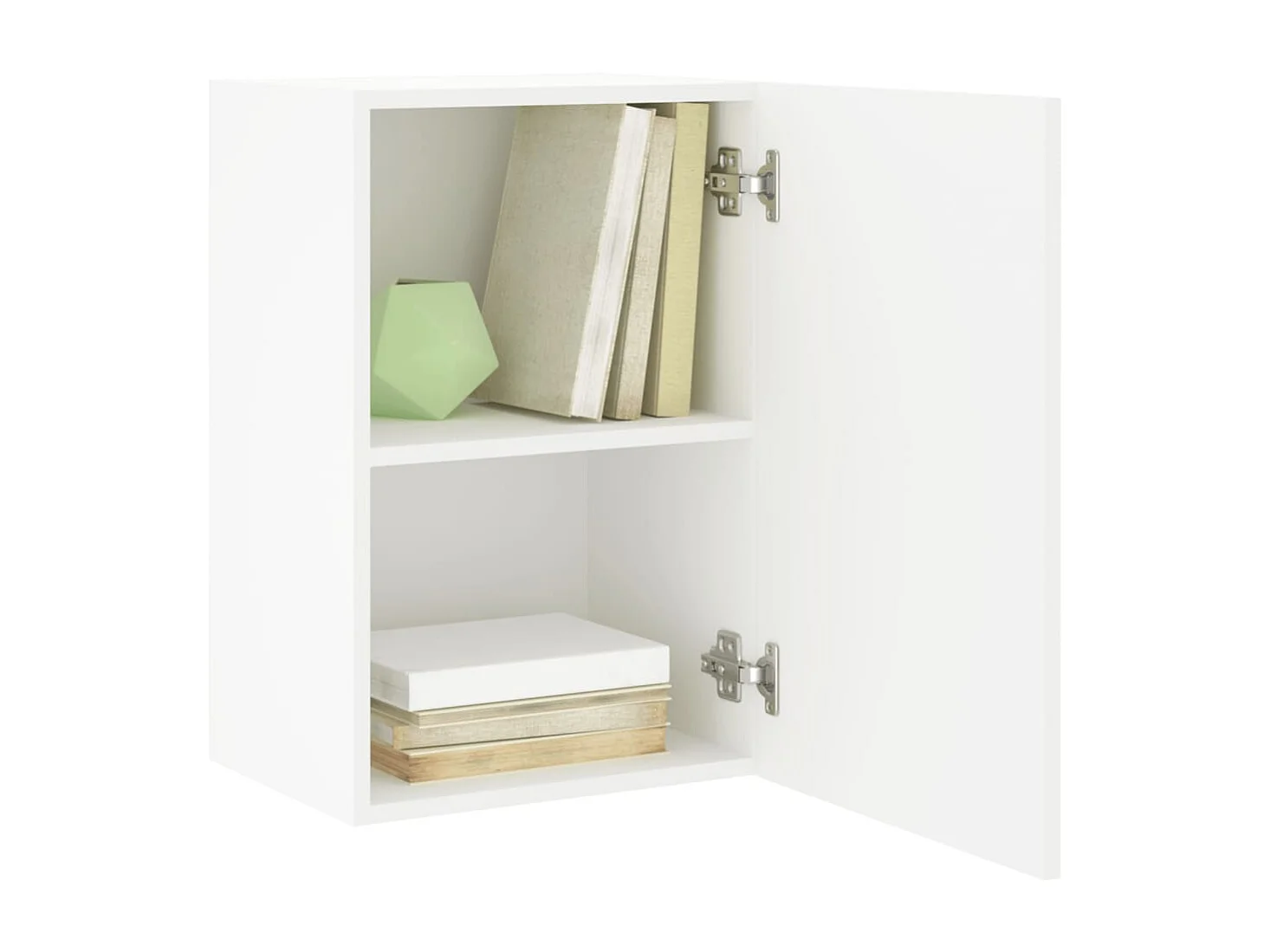 Meuble TV mural blanc 40,5x30x60 cm bois d'ingénierie