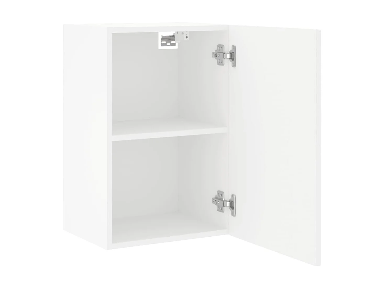 Meuble TV mural blanc 40,5x30x60 cm bois d'ingénierie