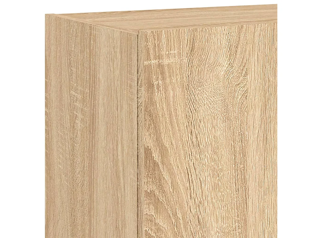 TV-Wandschrank mit LED-Leuchten Sonoma-Eiche 60x35x41 cm