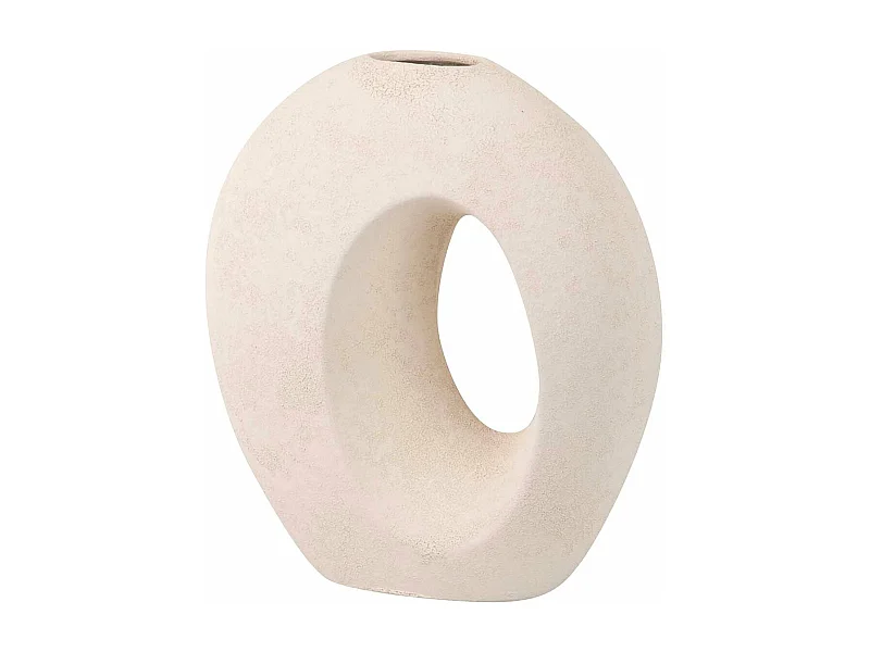 Florero Ceramica Blanco 23x12x26 Cm