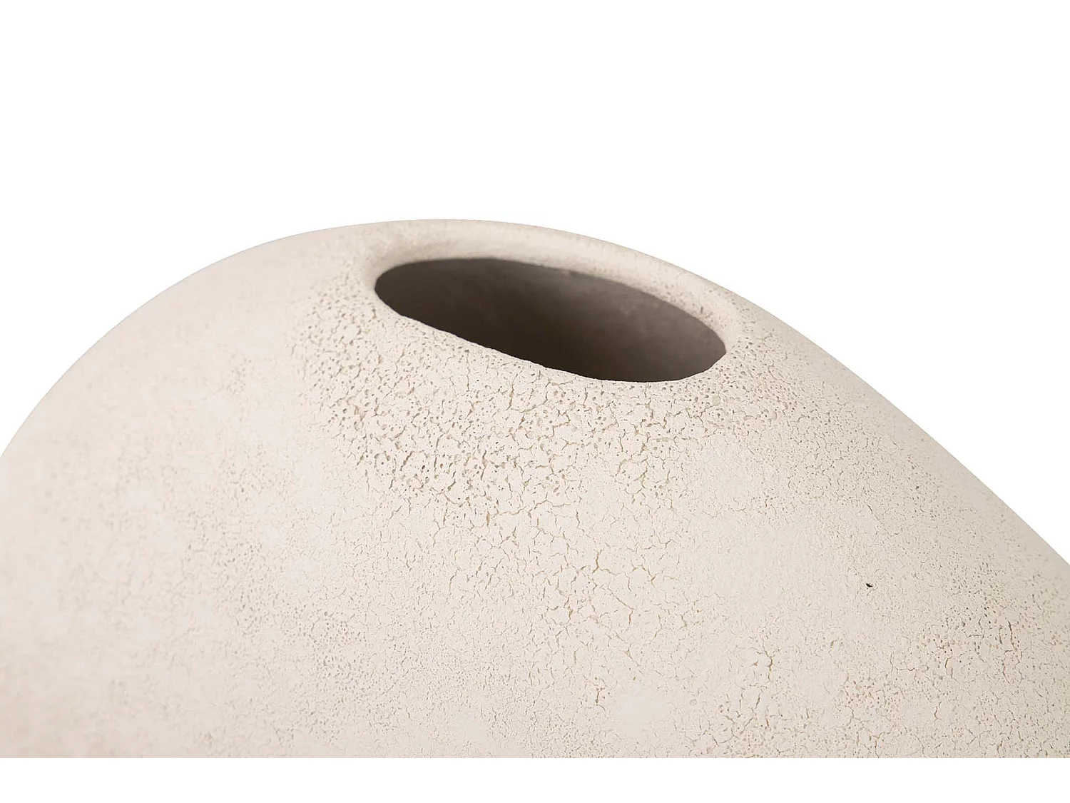 Florero Ceramica Blanco 23x12x26 Cm