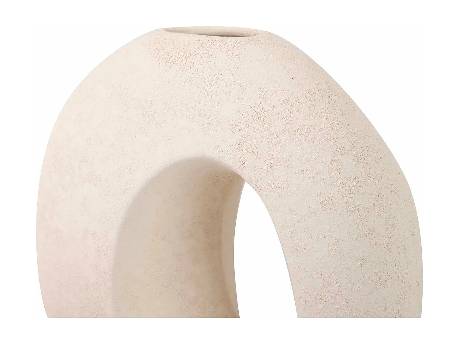 Florero Ceramica Blanco 23x12x26 Cm