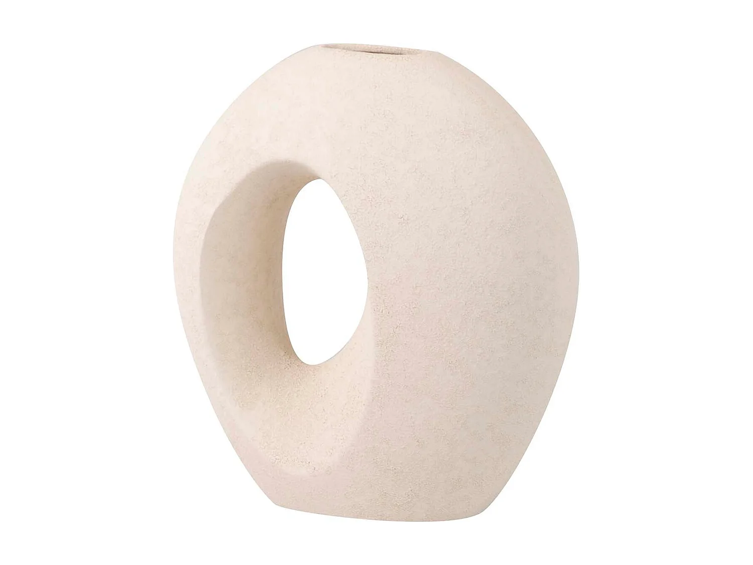 Florero Ceramica Blanco 23x12x26 Cm