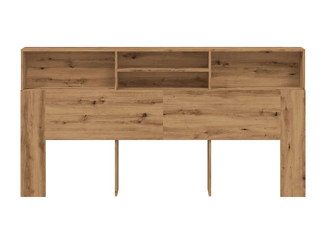 Armoire de tête de lit chêne artisanal 200x19x103,5 cm