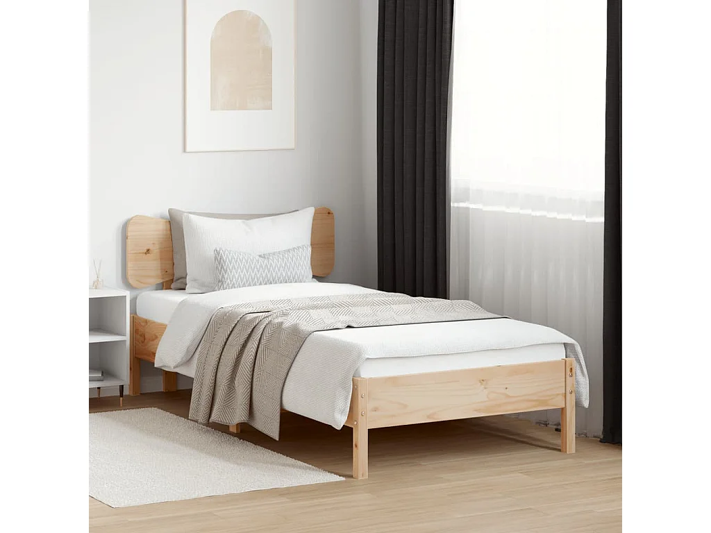 Tête de lit 75 cm bois massif de pin