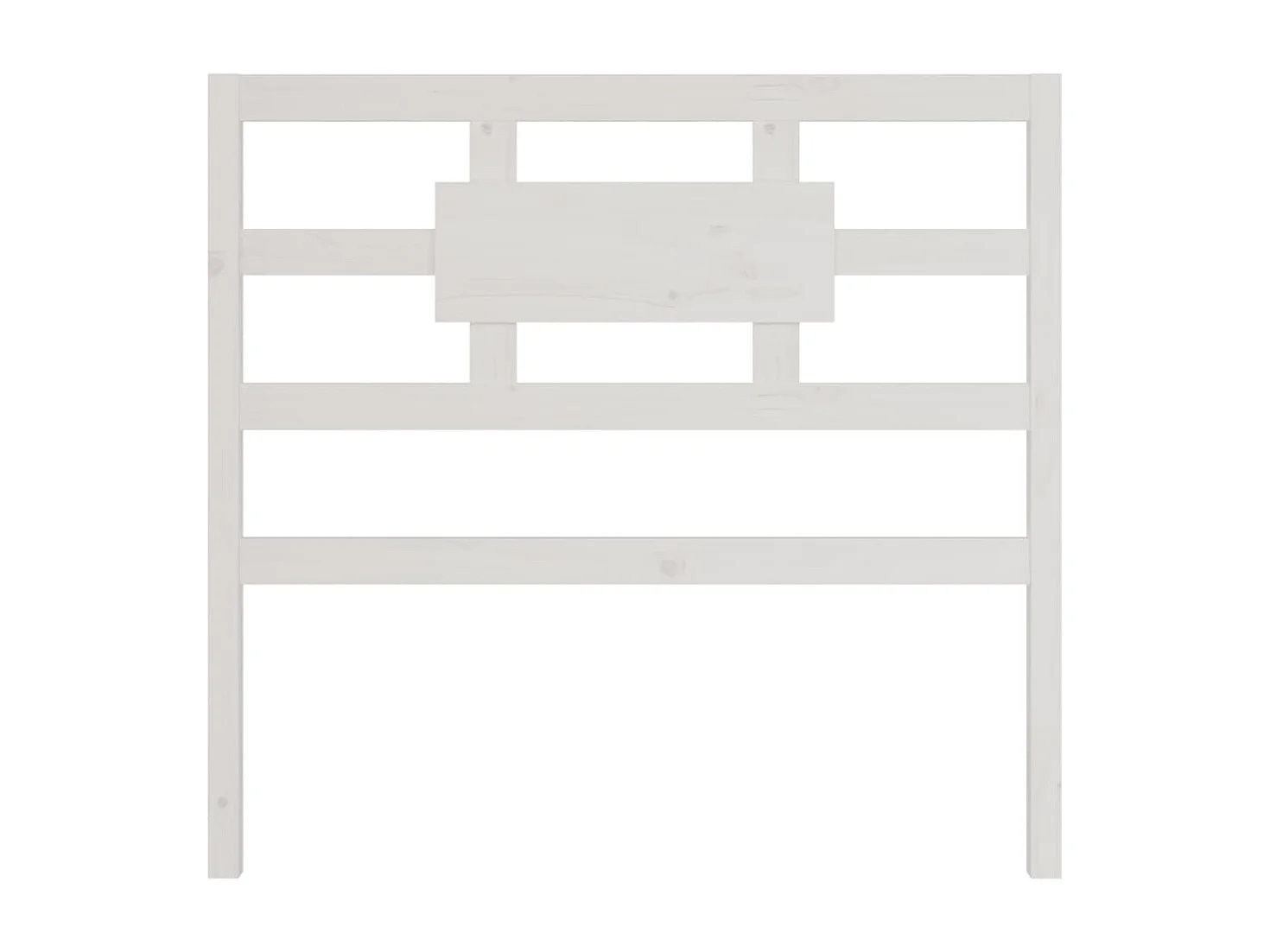 Cabeceira de cama 105,5x4x100 cm madeira de pinho maciça branco