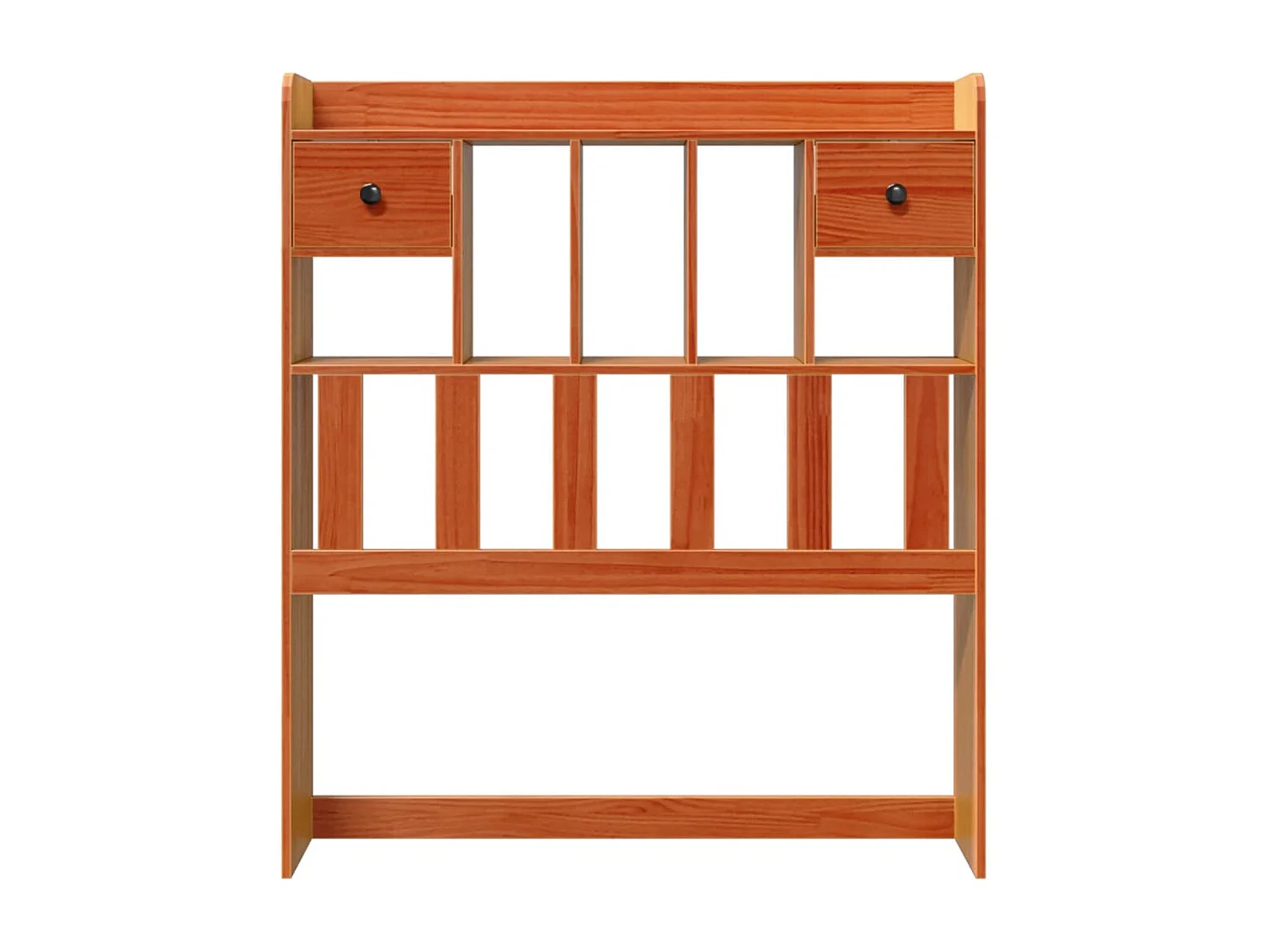 Tête de lit avec rangement cire marron 75 cm bois massif de pin
