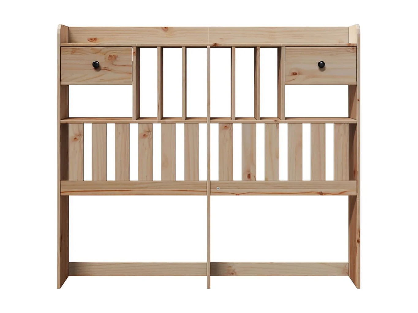 Tête de lit avec rangement 120 cm bois massif de pin