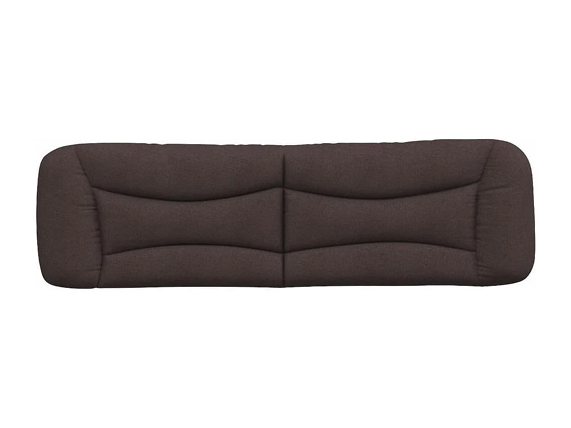 Coussin de tête de lit marron foncé 180 cm tissu