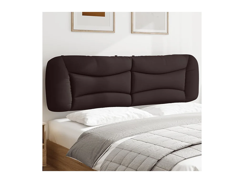 Cuscino Testiera Marrone Scuro 180 cm in Tessuto