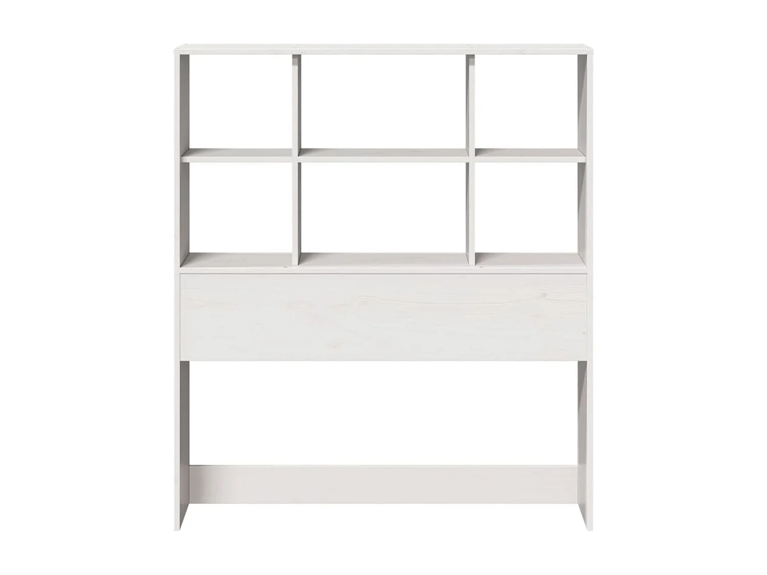 Cabecero de cama almacenaje madera maciza pino blanco 90 cm