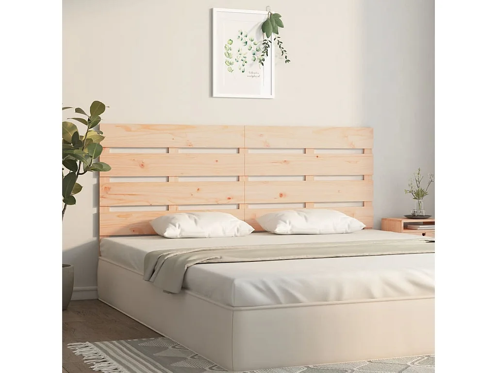 Tête de lit 120x3x80 cm Bois massif de pin
