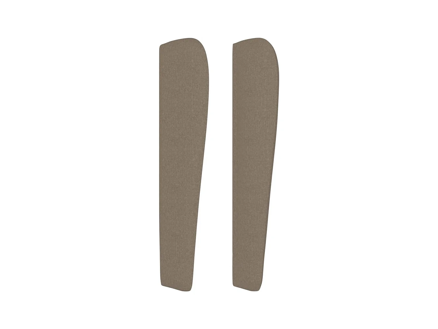 Tête de lit avec oreilles Taupe 83x23x118/128 cm Tissu