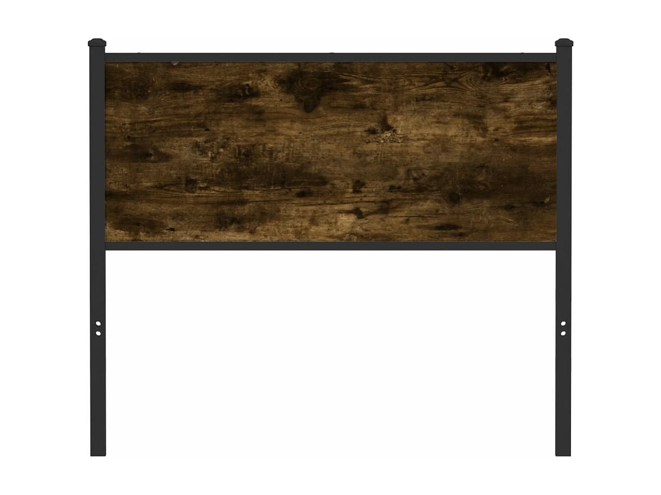 Tête de lit chêne fumé 107 cm bois d'ingénierie et acier