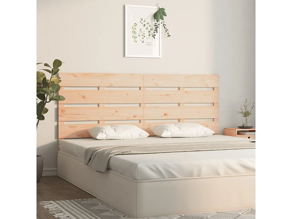 Tête de lit 135x3x80 cm Bois massif de pin