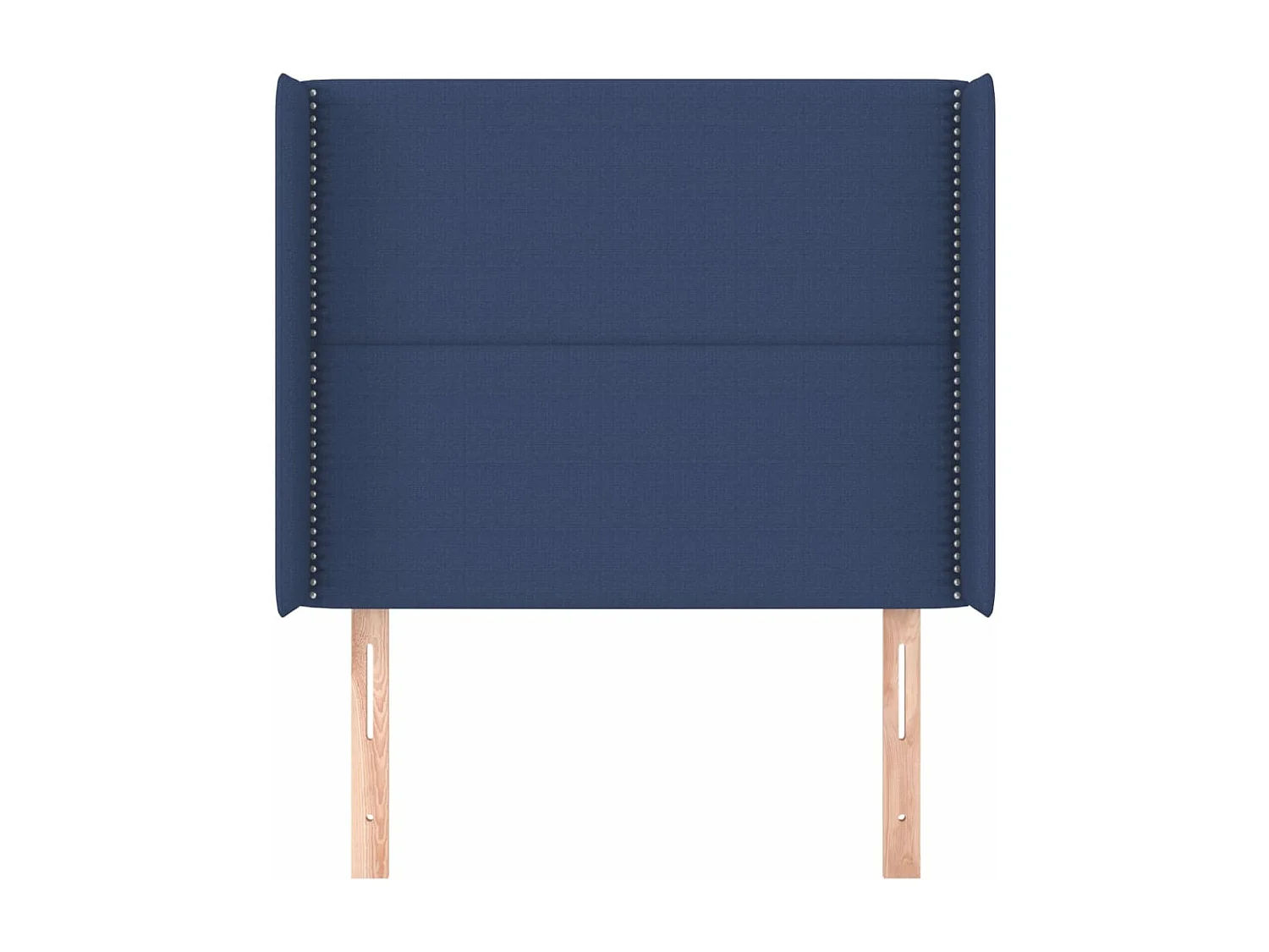 Tête de lit avec oreilles Bleu 93x16x118/128 cm Tissu