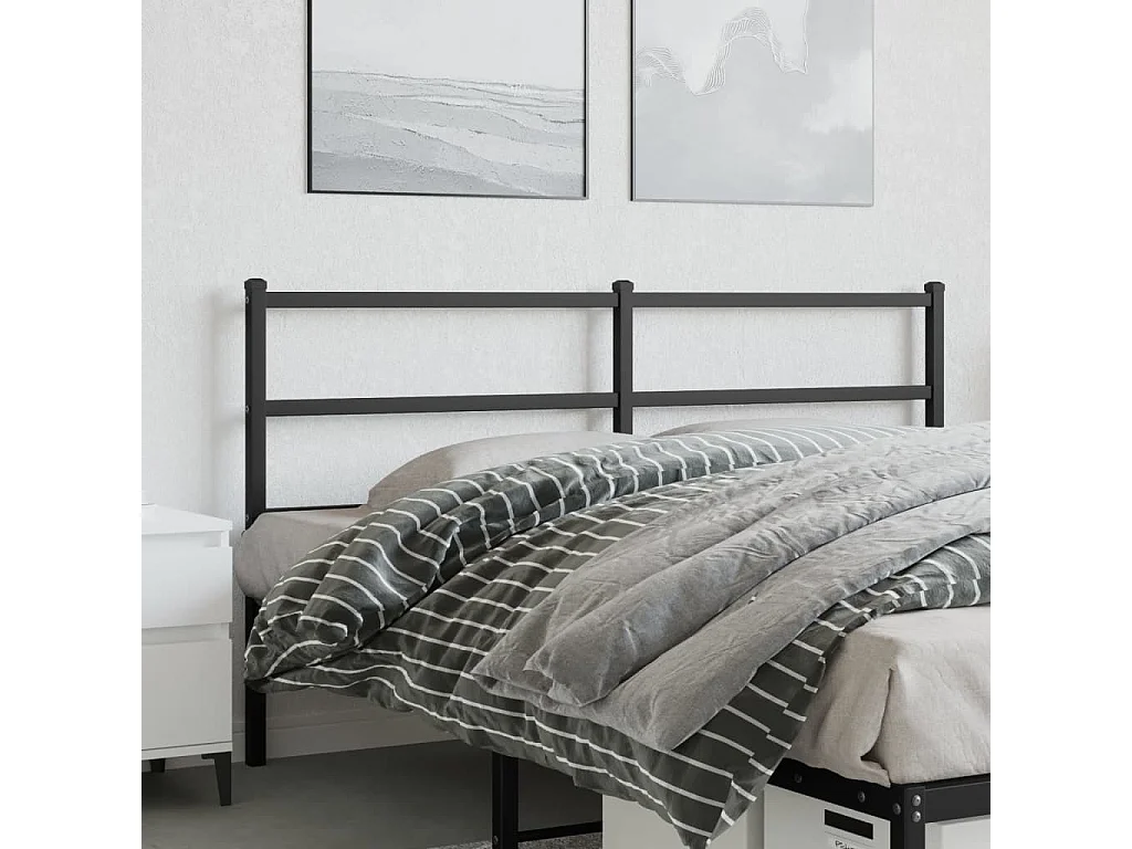 Tête de lit métal noir 160 cm