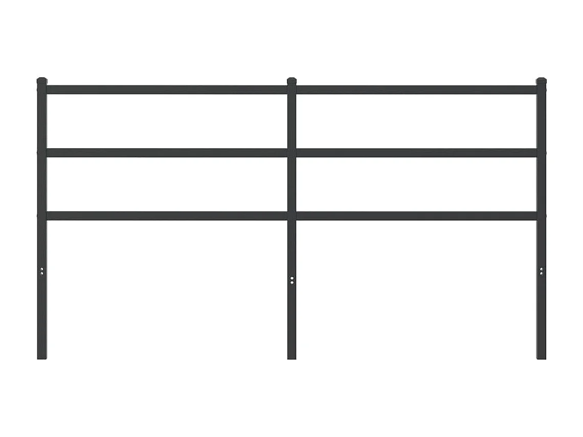 Tête de lit métal noir 160 cm