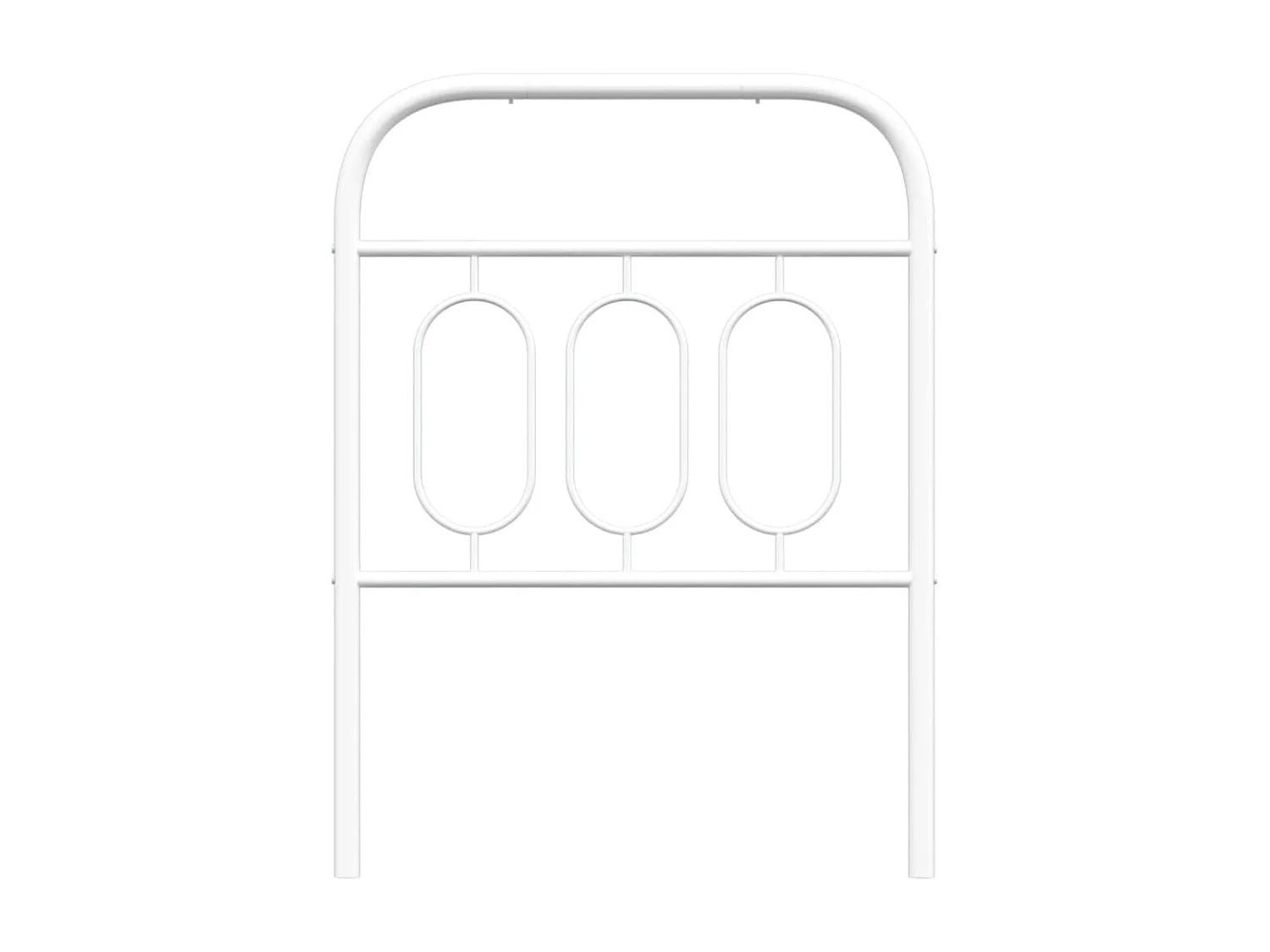 Tête de lit métal blanc 75 cm