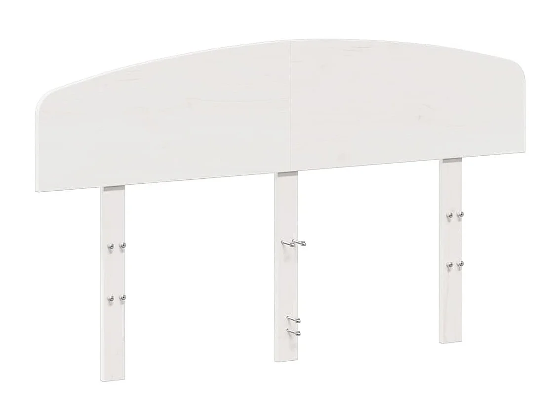 Tête de lit blanc 120 cm bois massif de pin
