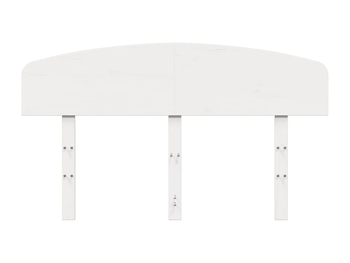 Tête de lit blanc 120 cm bois massif de pin