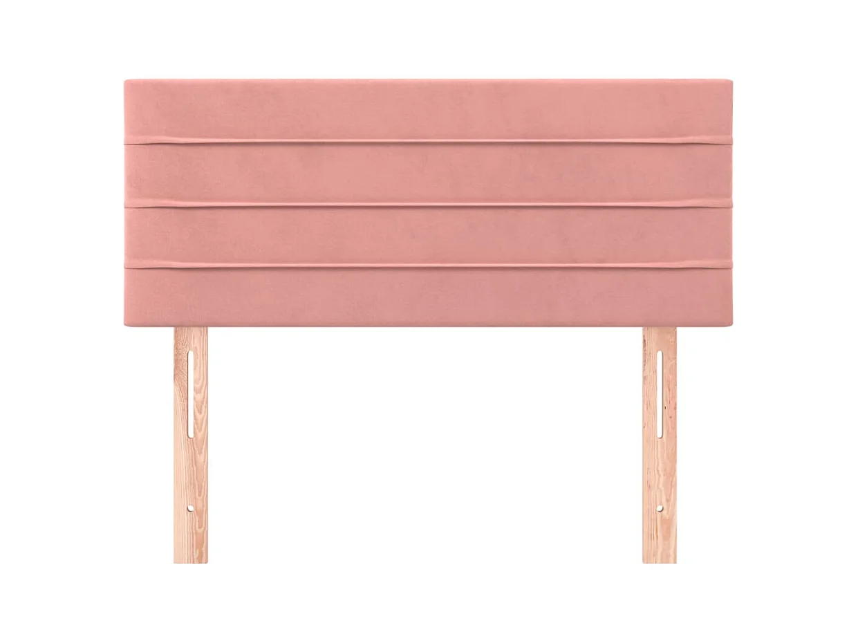 Testiera Rosa 80x5x78/88 cm in Velluto