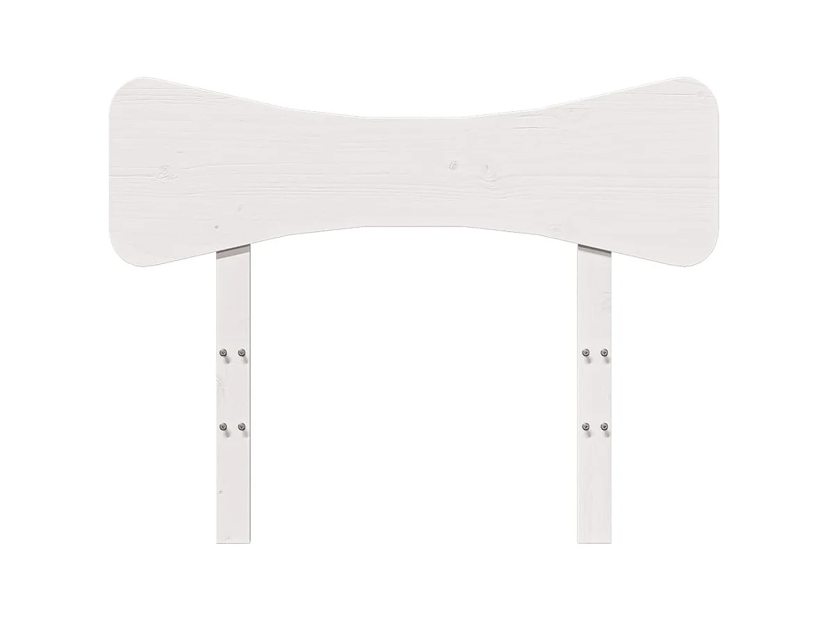 Tête de lit blanc 75 cm bois massif de pin