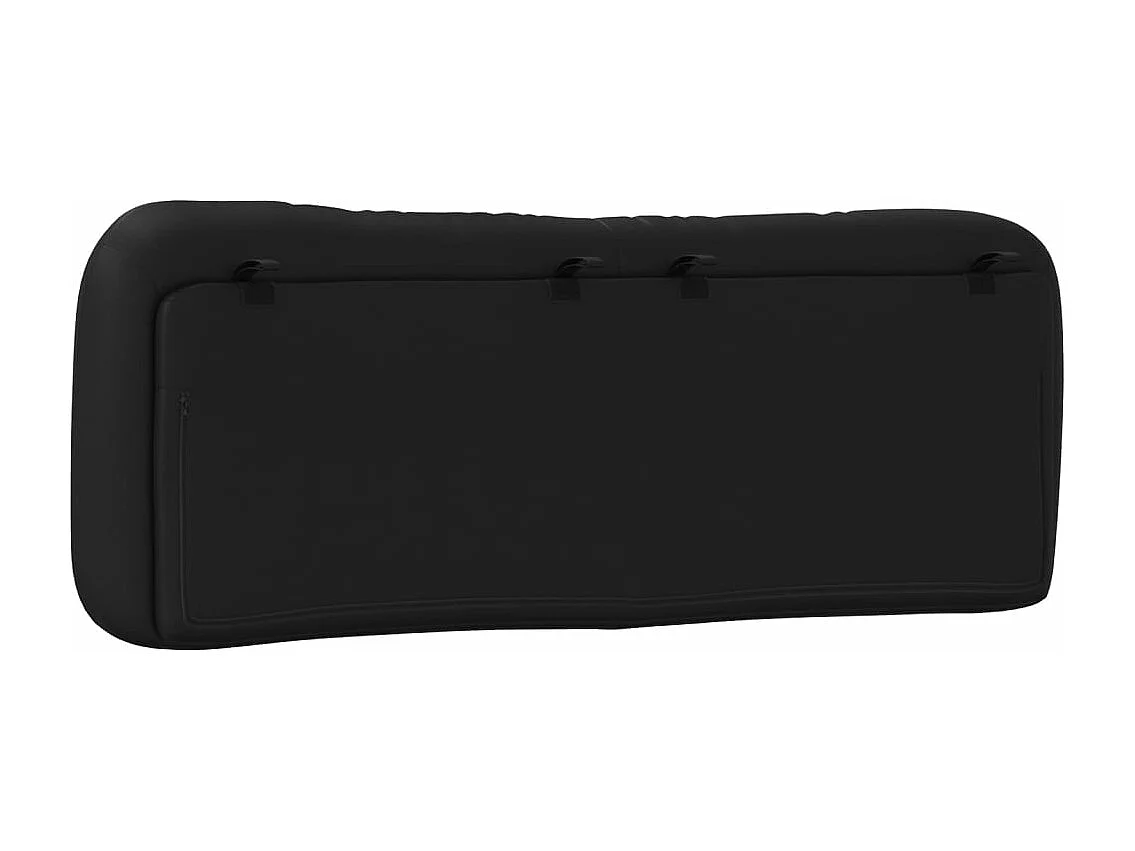 Cuscino Testiera Nero 140 cm in Similpelle