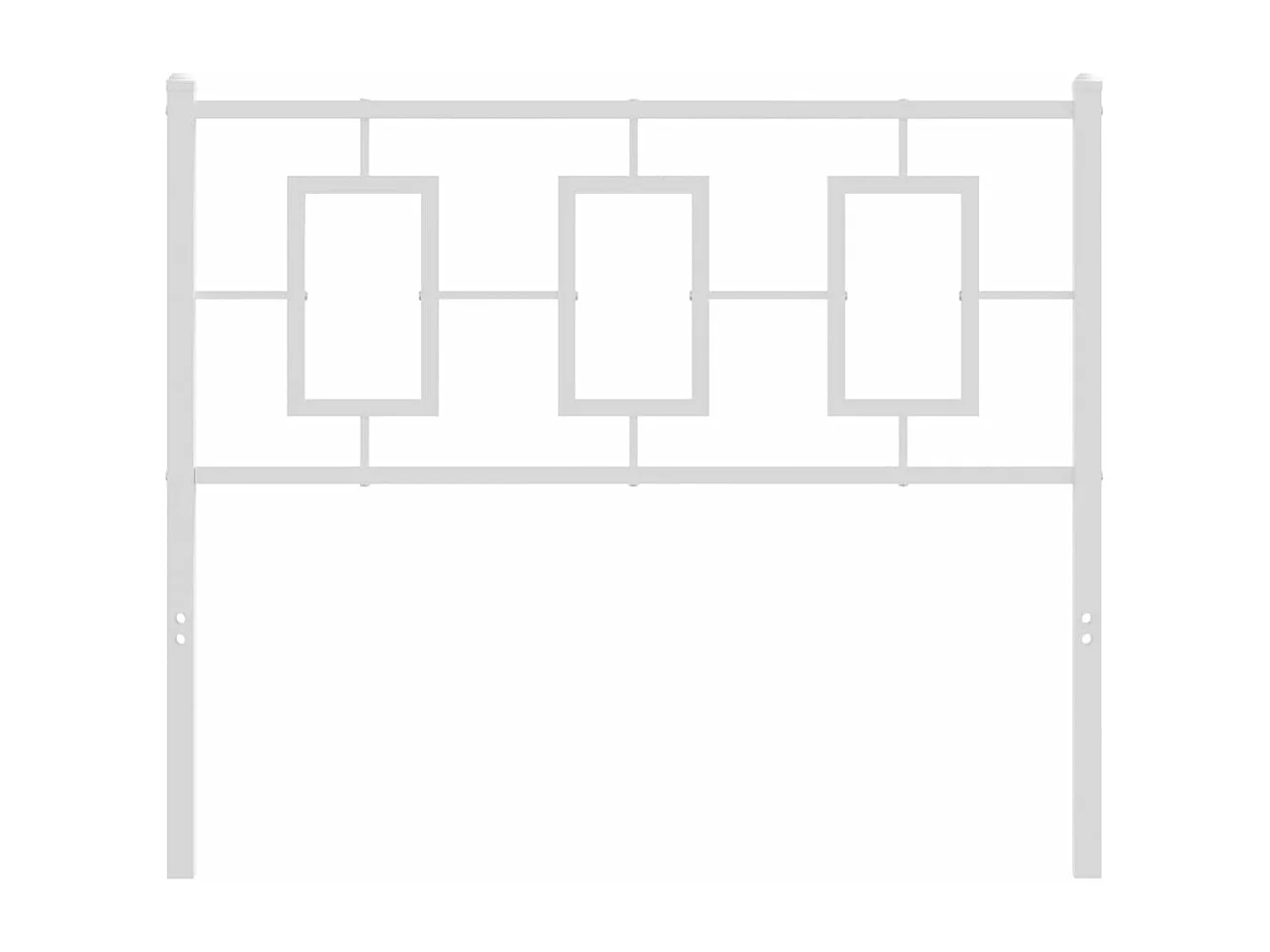 Tête de lit métal blanc 100 cm