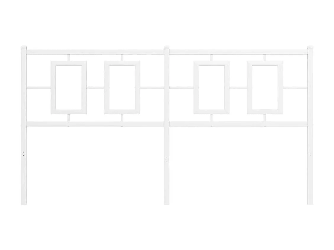 Tête de lit métal blanc 160 cm