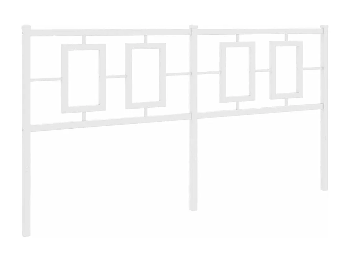 Tête de lit métal blanc 160 cm