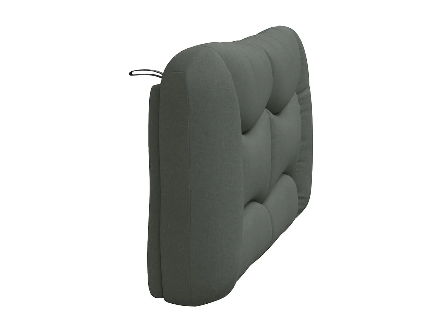 Coussin de tête de lit gris foncé 120 cm tissu