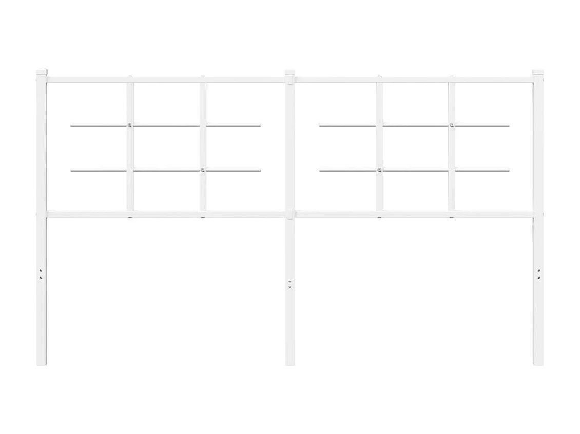 Tête de lit métal blanc 160 cm