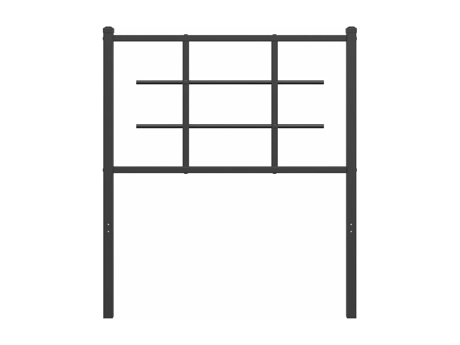 Cabeceira de cama 80 cm metal preto