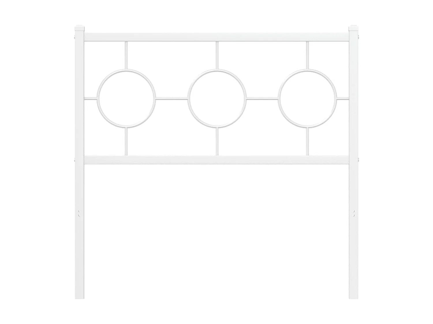 Tête de lit métal blanc 90 cm